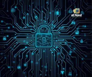 Gráfico ou imagem conceitual mostrando a redução de riscos operacionais e cibernéticos através do planejamento orçamentário de TI.